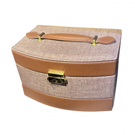 Cadouri de 14 Februarie - Cutie bijuterii Precious Nude Croco