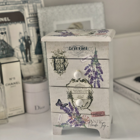 Cutie Bijuterii Lemn Lavender [3]