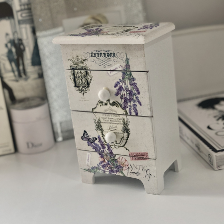 Cutie Bijuterii Lemn Lavender [6]