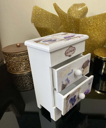 Cutie Bijuterii Lavender Lemn [5]