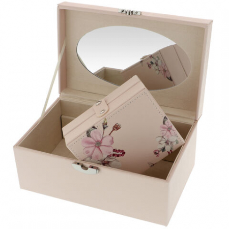 Cutie de Bijuterii cu Oglindă și Design Floral Flowers [4]