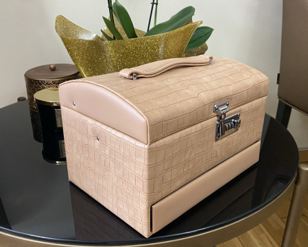 Cutie bijuterii Luxury Beige Croco by Borealy [4]