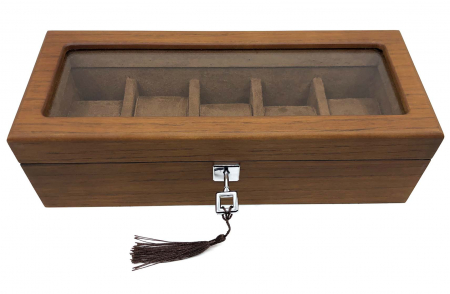 Cutie 5 ceasuri lemn Luxury Brown [2]