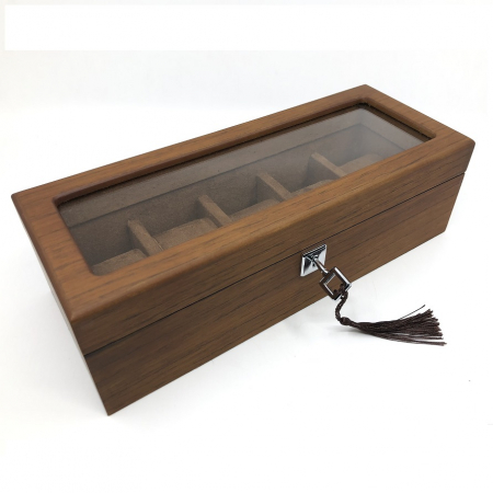 Cutie 5 ceasuri lemn Luxury Brown [1]