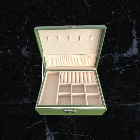 Cutie de bijuterii din piele Green Style, 23 x 17 x 10 cm [6]