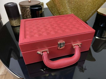 Cutie de bijuterii din piele Red Style, 25 x 17 cm [0]
