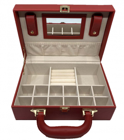 Cutie de bijuterii din piele Red Style, 25 x 17 cm [2]