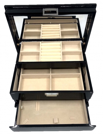 Cutie de Bijuterii Elegant Black Wood by Borealy [1]