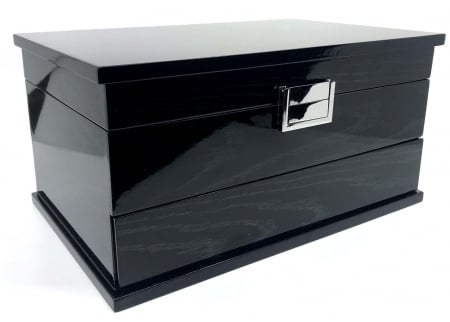 Cutie de Bijuterii Elegant Black Wood by Borealy [0]