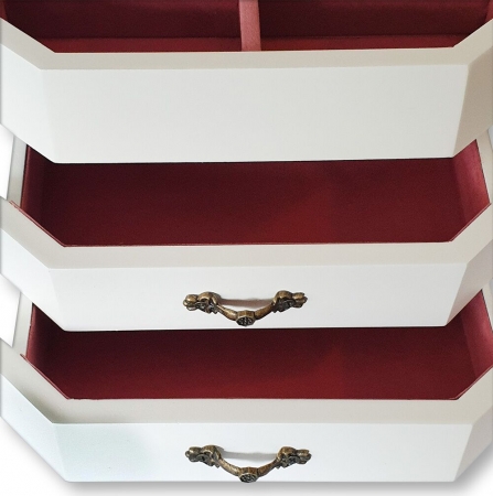 Cutie de Bijuterii White Wood Luxury [3]