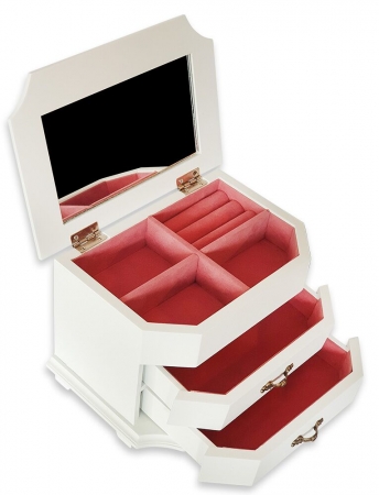 Cutie de Bijuterii White Wood Luxury [0]