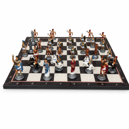 Șah decorativ cu piese romane – set elegant pentru pasionații de strategie [0]