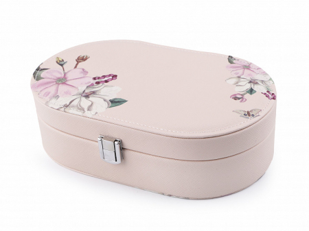 Cutie Bijuterii Ovală cu Design Floral [4]
