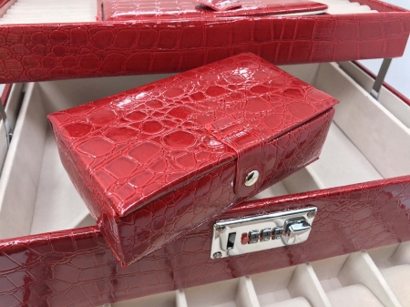 Cutie pentru Ceasuri si Bijuterii XL Croco D'une by Borealy, 30 x 20 x 22 cm [6]