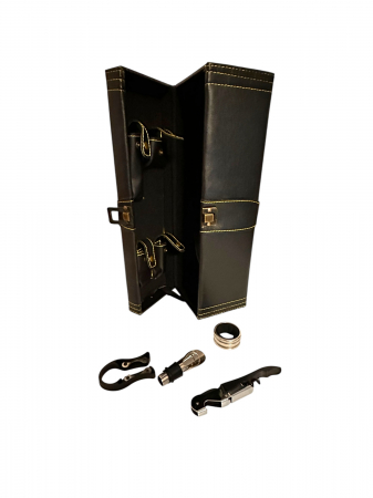 Cutie Vin Black Edition cu 4 Accesorii (fara Sticla de Vin) [4]