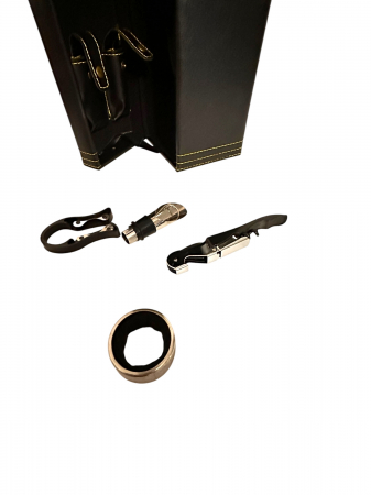 Cutie Vin Black Edition cu 4 Accesorii (fara Sticla de Vin) [3]