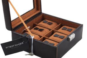 Set Cutie 6 ceasuri Brown Topas by Friedrich si Note Pad Burgundy Hugo Boss - personalizabil [2]