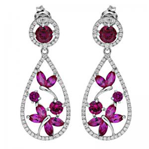 Cercei Borealy Argint 925 Rubin Glamour [0]