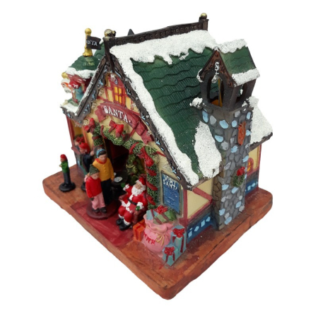 Decorațiune Casa lui Moș Crăciun - muzicală [1]