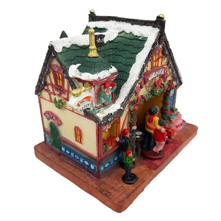 Decorațiune Casa lui Moș Crăciun - muzicală [2]