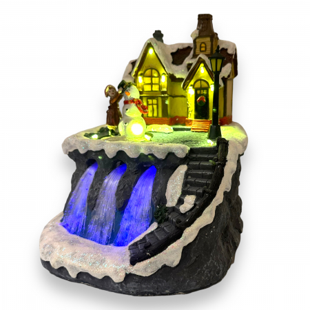 Decoratiune Craciun Cascada City Luminoasa [1]