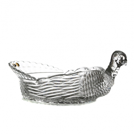 Decoratiune Găină - lucrata manual din Cristal de Bohemia, 31,5 cm [0]