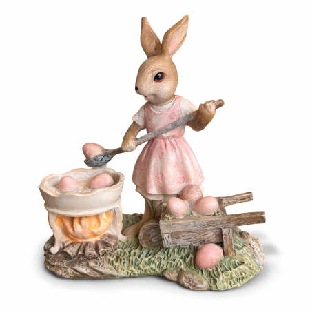 Cosuri Paste - Decoratiune Paste Iepuras Bucatar cu Oua – Decor Pascale Rustic Cadou Paste 2026