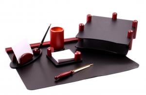 Set multifunctional pentru birou Special Wood Shape cu 6 accesorii [0]