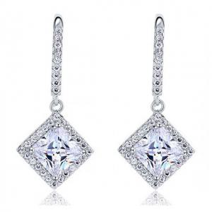 Cercei Borealy Argint 925 Diamonds Princess Dangle [0]