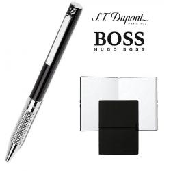 Set Pix S. T. Dupont Bille Black Diamond si Note Pad Black Hugo Boss [0]