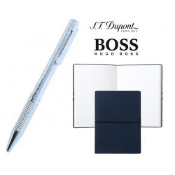 Set Dupont Bille/Point Diamond St Germain si Note Pad Blue Hugo Boss [0]