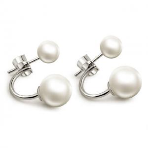 Cercei Double Perle Naturale Silver 925 [3]