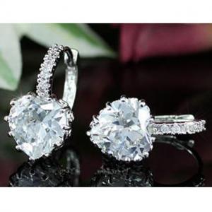 Cercei Borealy Sapphire Heart White [2]