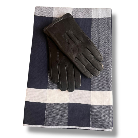 Destinatari Cadouri - Esarfa Barbati British Elegance Casmir Wool & Manusi Piele Naturala