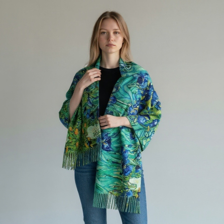 Cadouri Femei - Esarfa Casmir Van Gogh Painting Irises