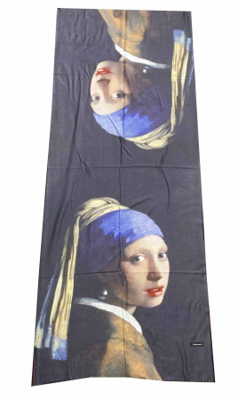 Esarfa Casmir  -  Fată cu cercel de perlă - Vermeer [1]