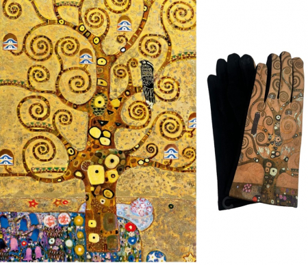 Cadouri pentru Profesori si Profesoare - The Lady in Gold Esarfa Matase  - Gustav Klimt