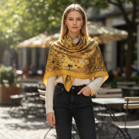 Esarfa Matase Kiss - Gustav Klimt [1]