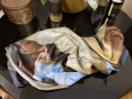 The Lady in Gold Esarfa Matase  - Gustav Klimt [2]