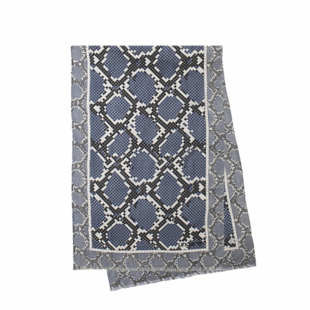 Eșarfă UNGARO din lână Python Blue [2]