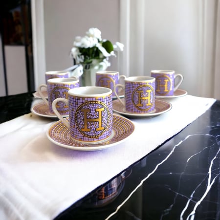 Espresso 6 Persoane Gold Purple Luxury [0]