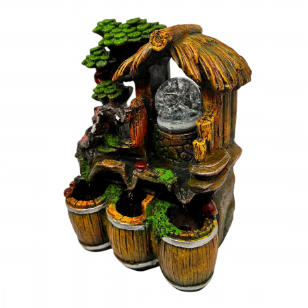 Fantana Feng Shui cu Apa Curgatoare si Elefanti [2]