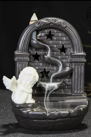 Fantana Ingeras Aromaterapie Fum Curgator cu Efect de Cascada & Set 40 conuri aromatice [1]