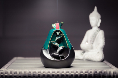 Fantana Pară Relax Aromoterapie cu Fum backflow cu efect de cascada & Set 40 conuri [3]