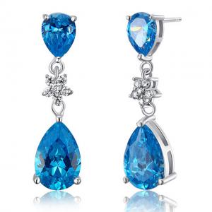 Cercei Topaz Flower Drop [1]