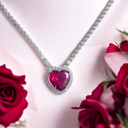 Colier Borealy Ruby Heart of the Love [3]