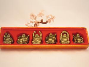 Set Buddha Vesel si Copac Feng Shui cu cristale Cuartz Roz [2]