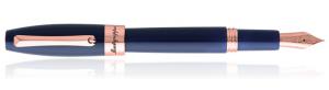 Fortuna Blue Rose Gold Fountain Pen by Montegrappa, Made in Italy [2]