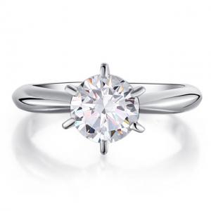 Inel Borealy Argint 925 Simulated Diamond Solitaire Lux Marimea 7 [2]