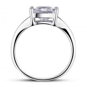 Inel Borealy Argint 925 Simulated Diamond Zirconiu Princess Marimea 6 [3]